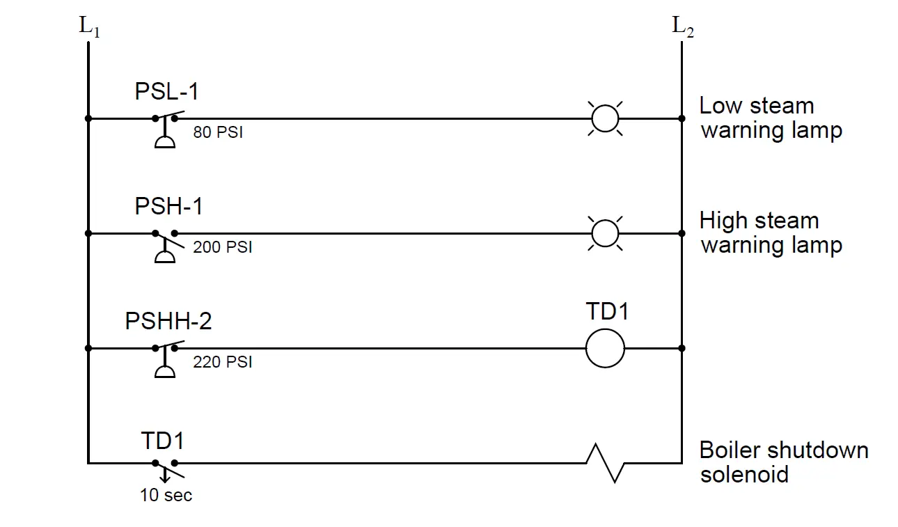 pressure switches relay circuit