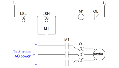 simple motor start-stop circuit