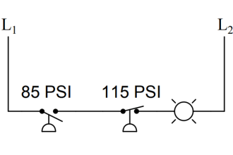 Two pressure switches