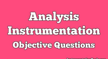 Analysis Instrumentation Objective Questions