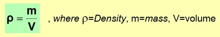 Density Formula