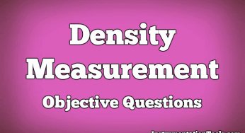 Density Measurement Objective Questions