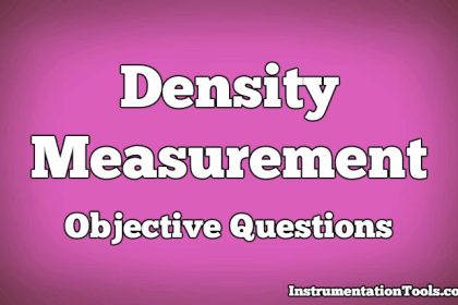 Density Measurement Objective Questions