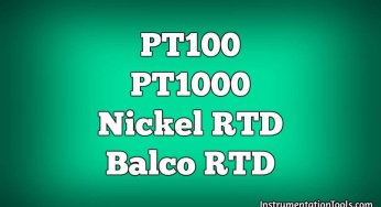 Difference between PT100, PT1000, Nickel RTD and Balco RTD