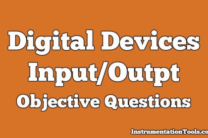 Digital Input and Output Devices Objective Questions