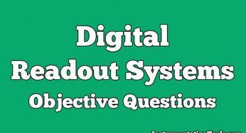Digital Readout Systems Objective Questions