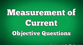Measurement of Current Objective Questions