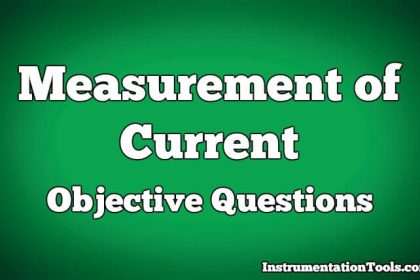 Measurement of Current Objective Questions