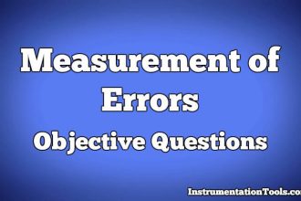 Measurement of Errors Objective Questions