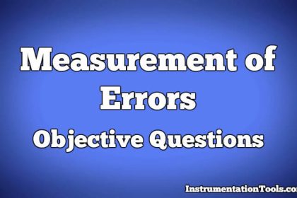 Measurement of Errors Objective Questions