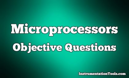 Microprocessors Objective Questions
