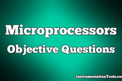 Microprocessors Objective Questions
