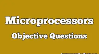 Microprocessors Objective Questions