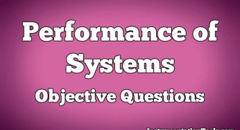 Performance of Control Systems Objective Questions
