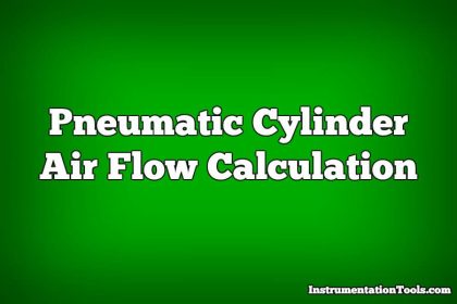 Pneumatic Cylinder Air Flow Calculation