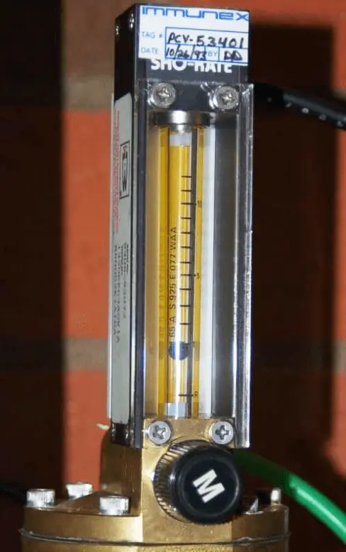Rotameter Scale Reading
