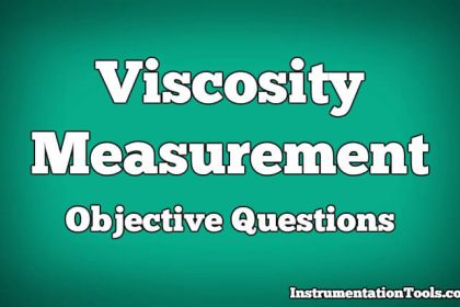 Viscosity Measurement Objective Questions
