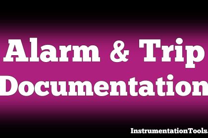Alarm and Trip Documentation