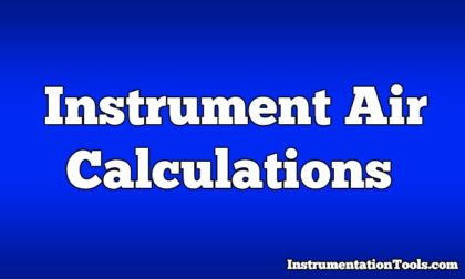 Instrument Air Calculations