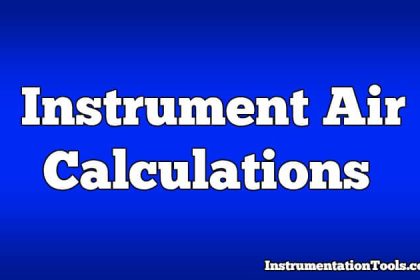 Instrument Air Calculations
