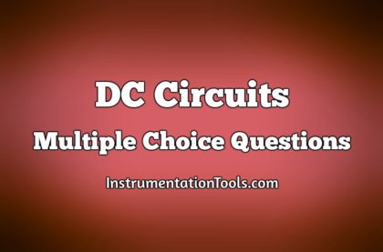 DC Circuits Multiple Choice Questions