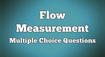 Flow Measurement Multiple Choice Questions