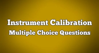 Instrument Calibration Multiple Choice Questions