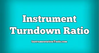 Instrument Turndown Ratio