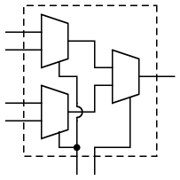 4-to-1 multiplexer circuit