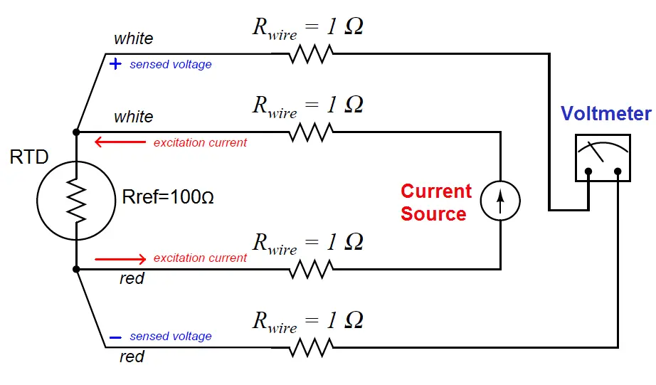 Four Wire RTD Circuit