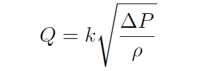 Orifice Flow Theoretical Formula