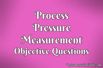 Process Pressure Measurement Objective Questions