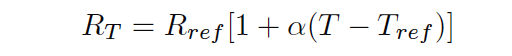 Temperature Coefficient of Resistance (α)