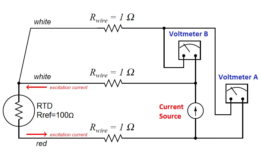 Three Wire RTD Circuit