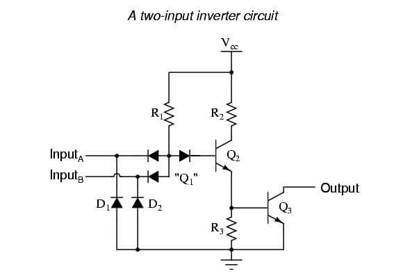 Two Input Inverter Circuit