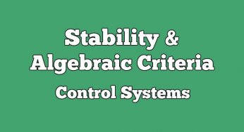 Concept of Stability in Control Systems