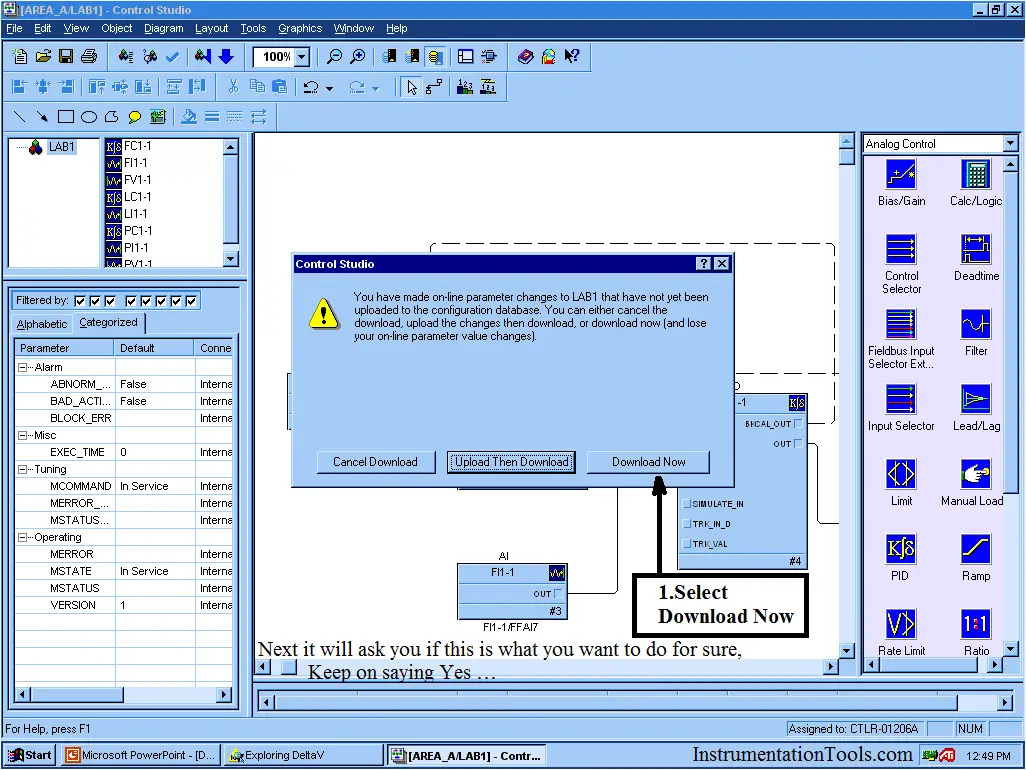 DeltaV System Configurations Change and Download - 7