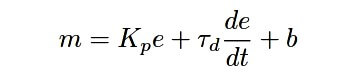 Derivative Controller Equation