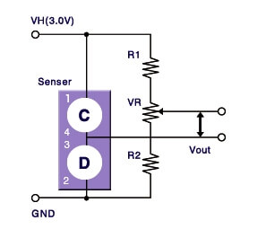 Gas Detector Wheatstone bridge circuit