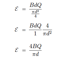 Magnetic flowmeter Equation - 1