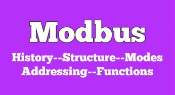 Modbus : History, Structure, Modes, Addressing, Functions