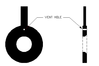 orifice plate vent hole