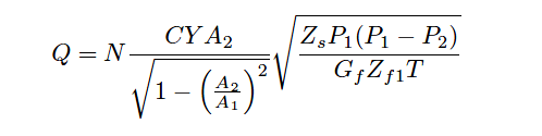 AGA orifice plates formula