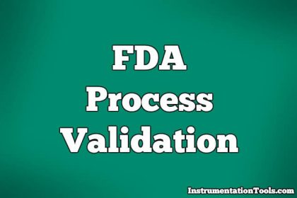 FDA Process Validation