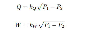 Orifice flow equations