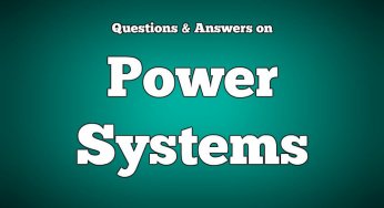 Power Systems MCQ Series 15