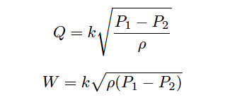 volumetric or mass flow rate