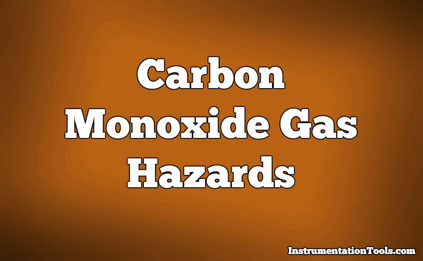 Carbon Monoxide Gas Hazards
