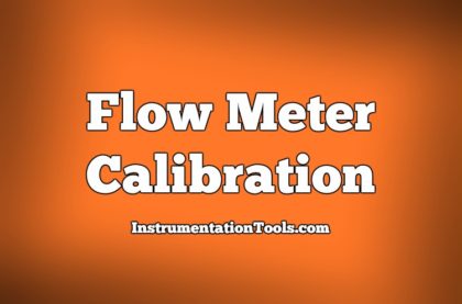 Flow Meter Calibration Procedure