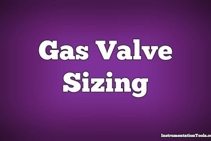 Gas Valve Sizing